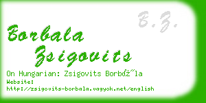 borbala zsigovits business card